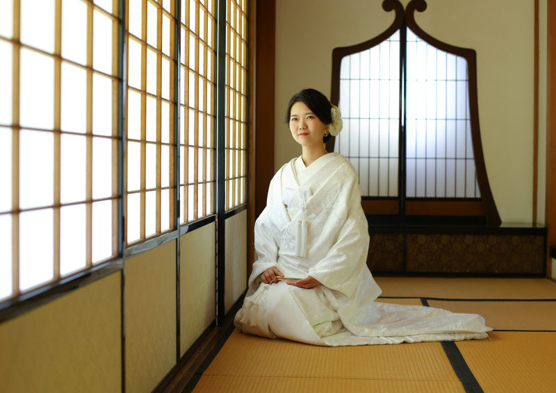 お嫁さんのおひとりショット