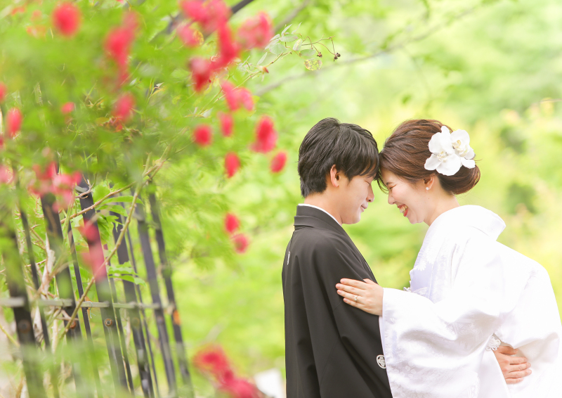 おでこをくっつけたお写真も