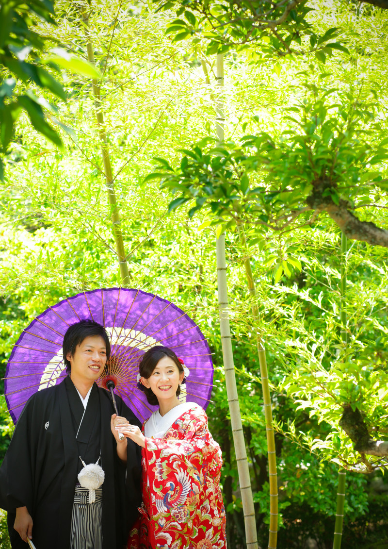 和傘の撮影アイテムは当館に準備があります