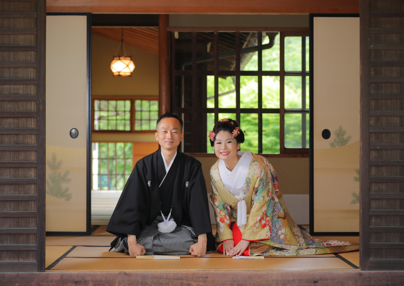 和装に着替えたら後藤別荘で撮影スタート!