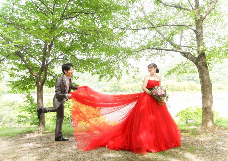 ドレスをもって