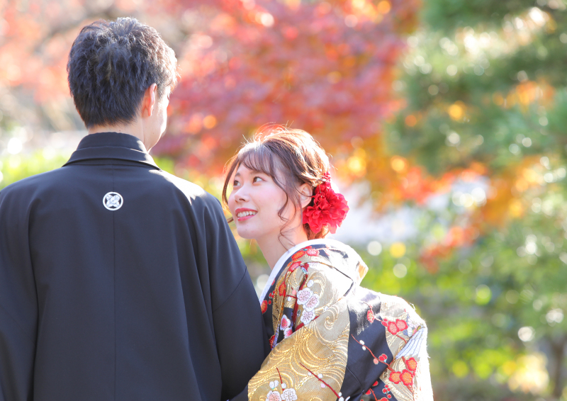 振り向きショットはお嫁さんメインで♪