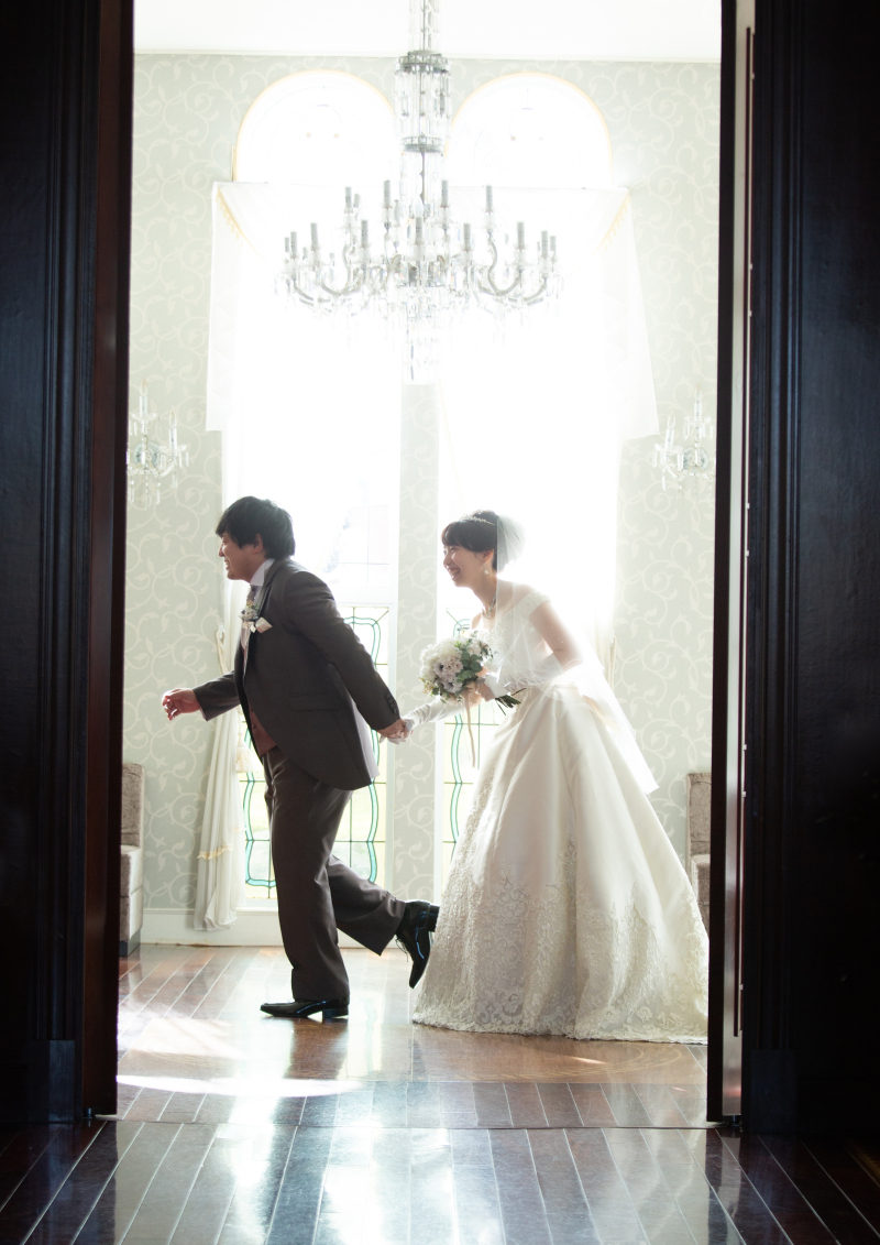 チャペルの中でかっちり撮ったあとは