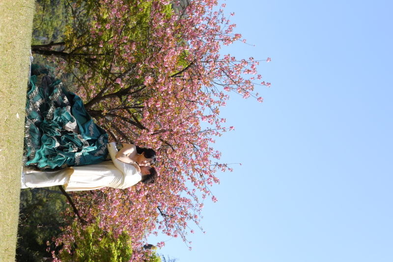 青空の下でのロケーション撮影!