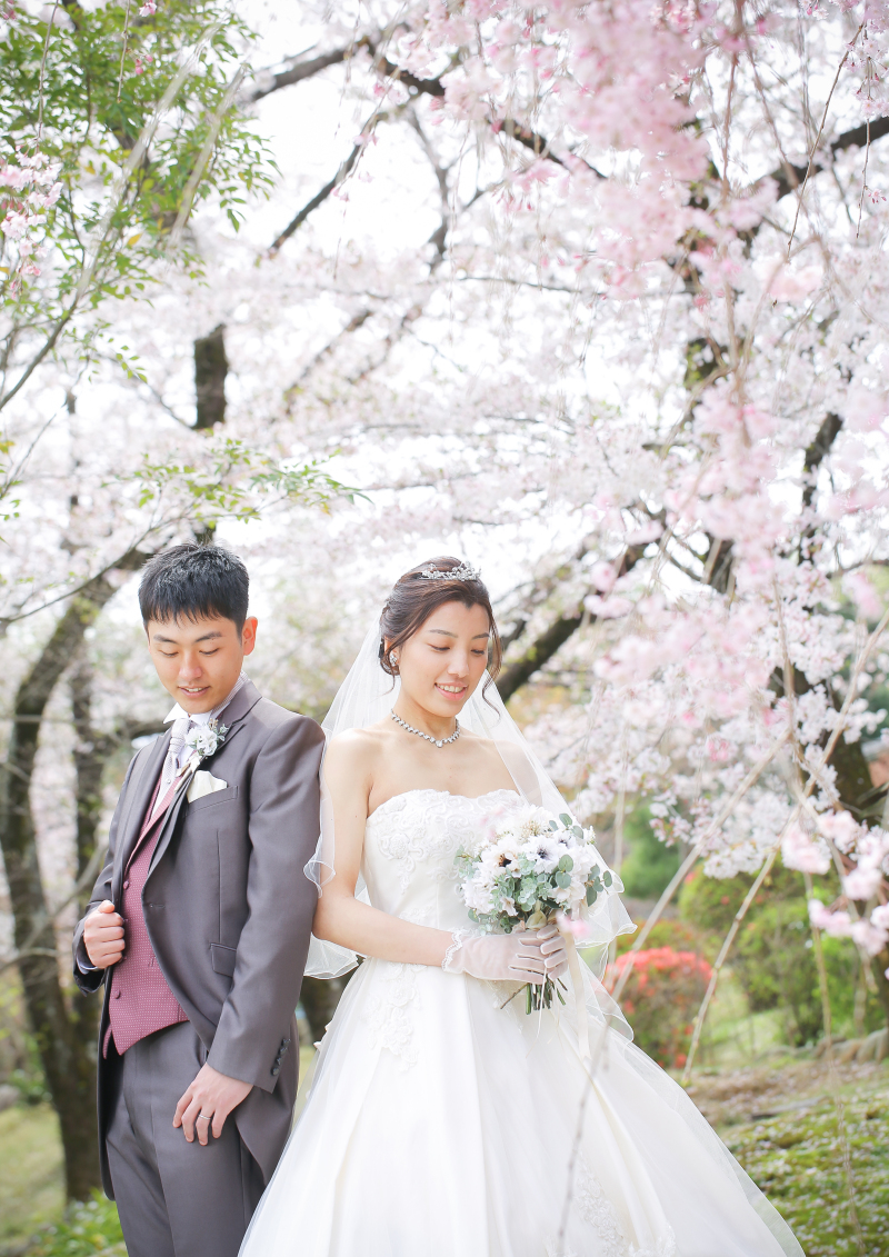 背中合わせのお写真を