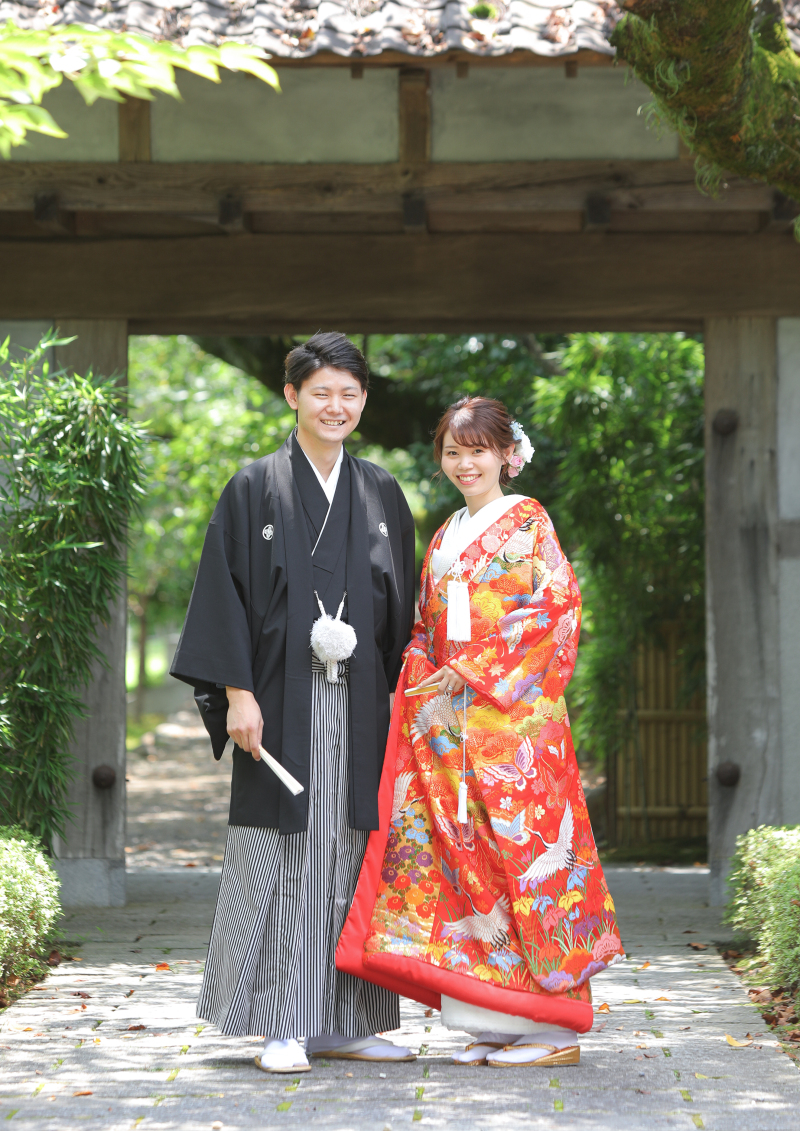 定番の和門前ショットで撮影スタート!