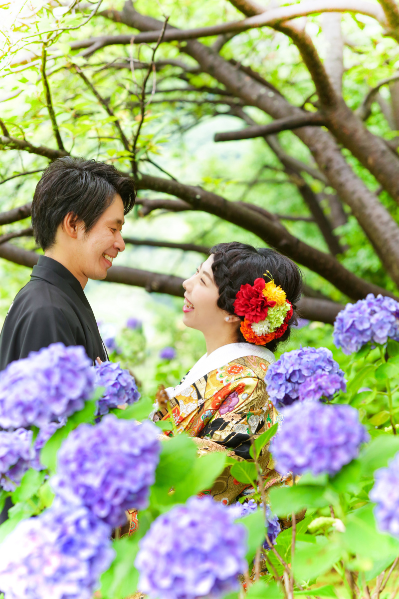 重要文化財の庭で