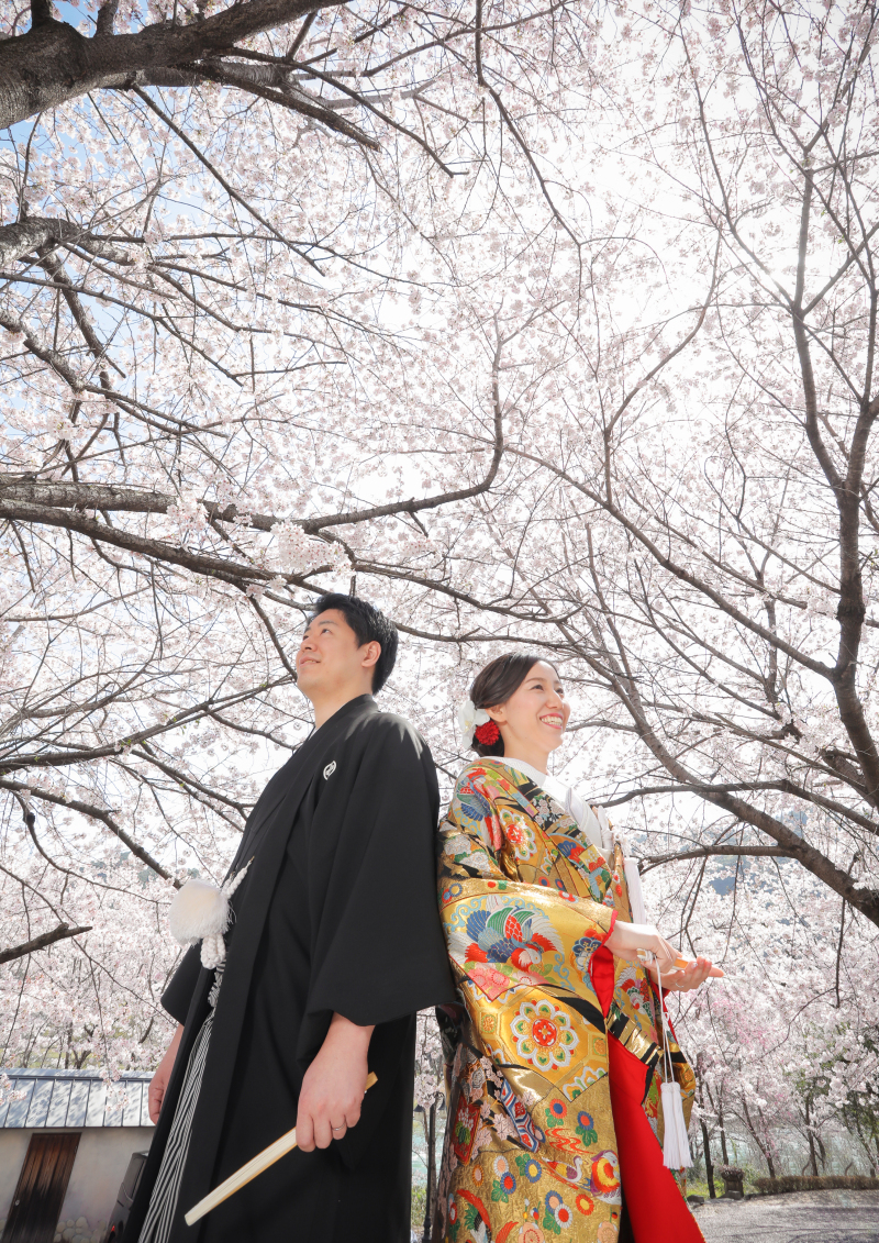 背中合わせのお写真も♪