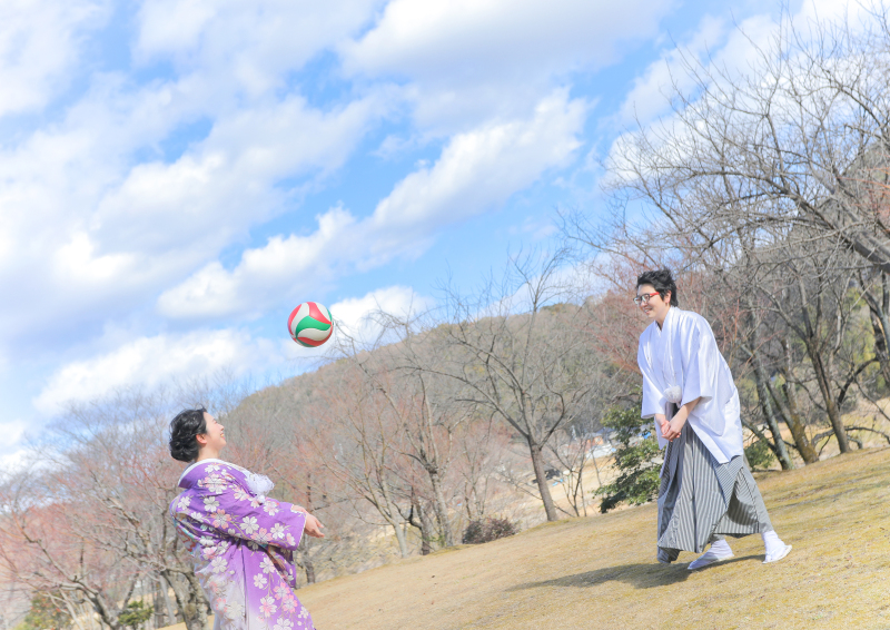 お2人で真剣ラリー！