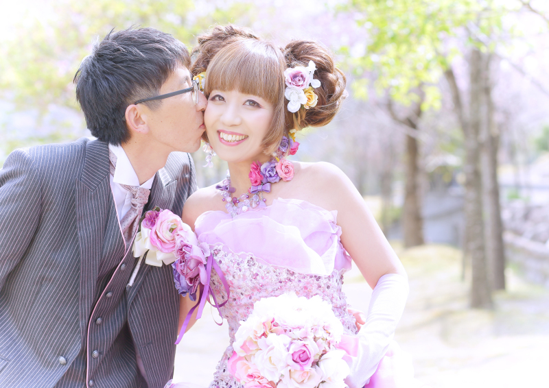 カラードレスでの撮影