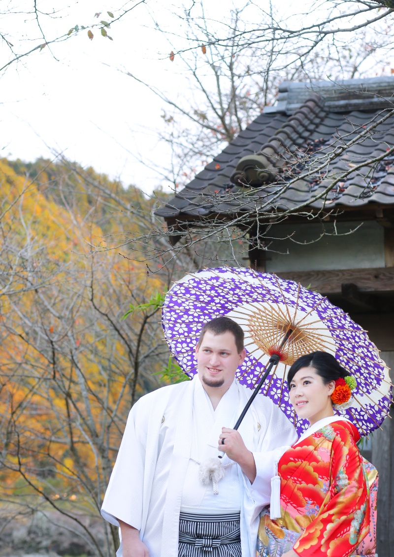 和傘の撮影アイテムは当館に準備しています!