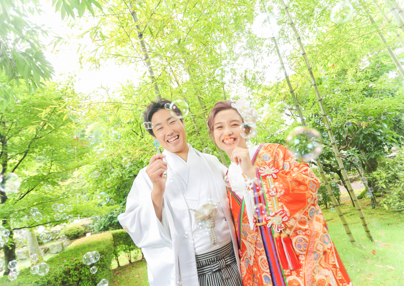 シャボン玉で楽しく♪