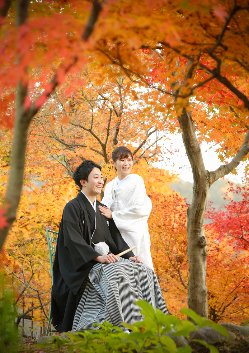 紅葉に包まれて。