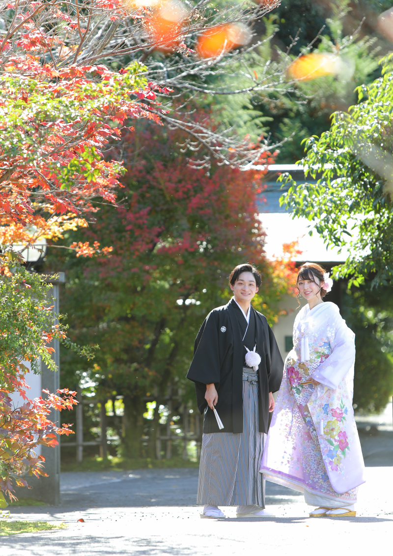 川上別荘入り口で