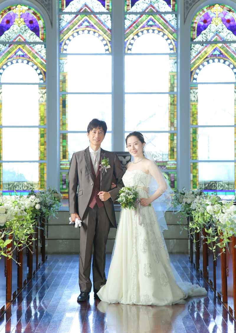 チャペルで立ち姿