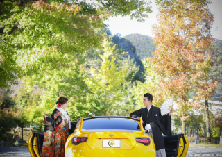 和装プラン　思い出の愛車と。広い敷地内ロケーション＆人気の重要文化財での撮影
