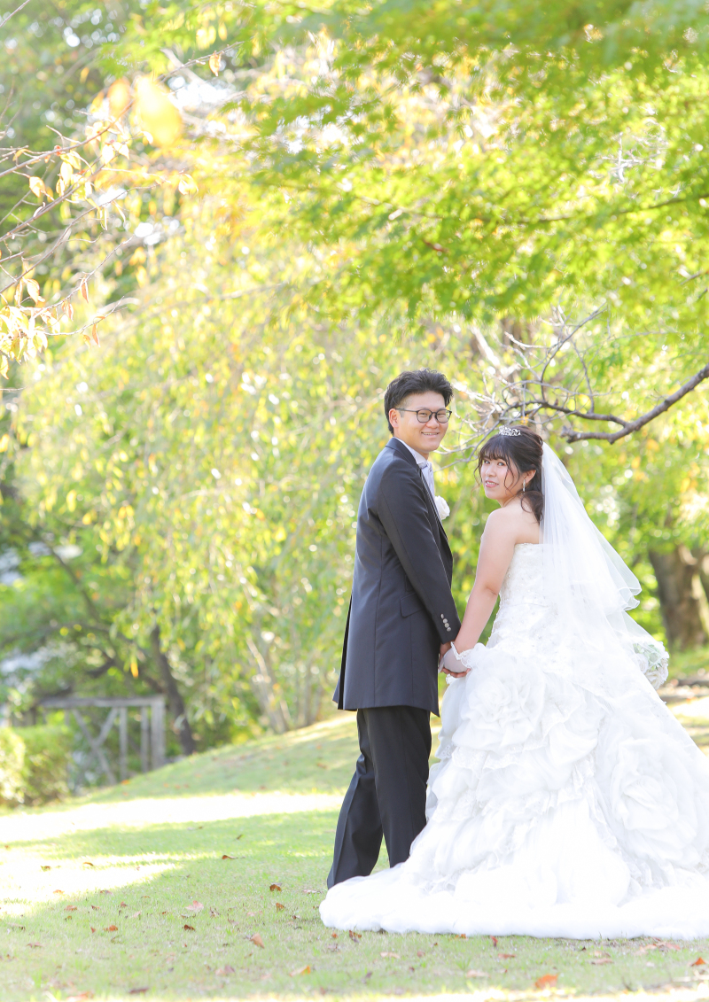 並木道での撮影も