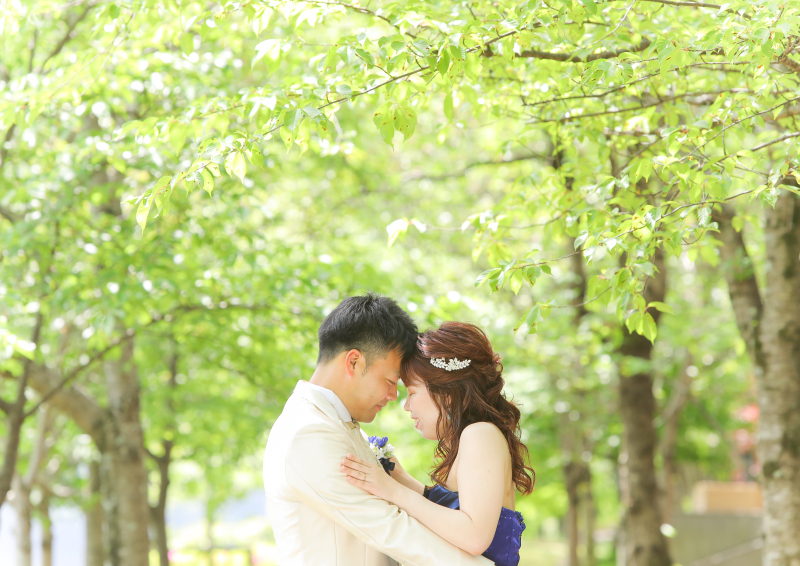 おでこをくっつけたお写真も♪