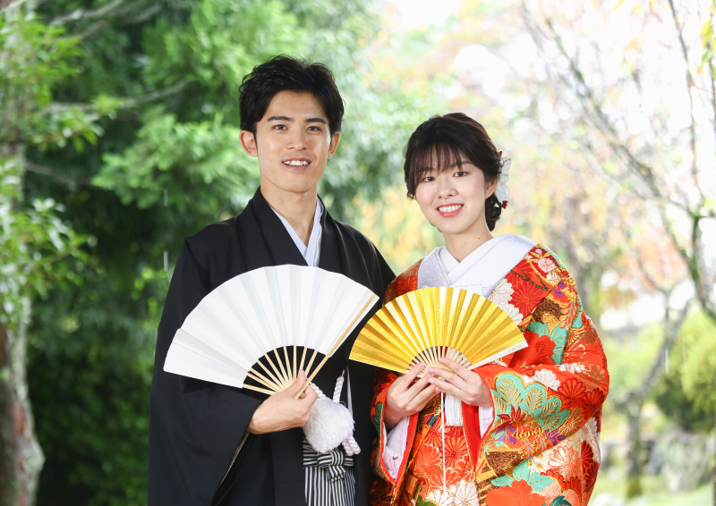 スタンダードな扇子を使ったお写真