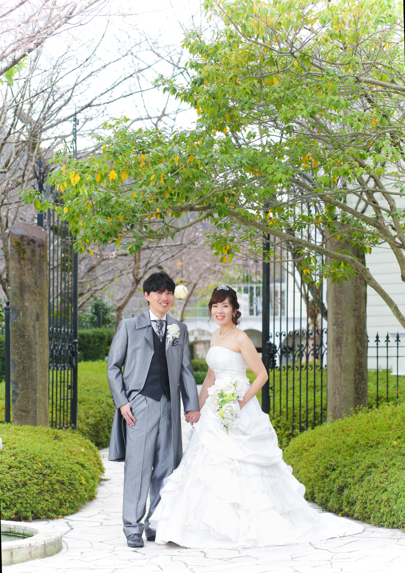 チャペル前のゲートで