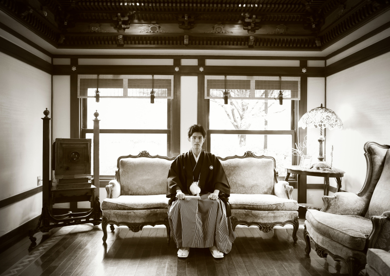 同じお部屋でお婿さんのお一人写し