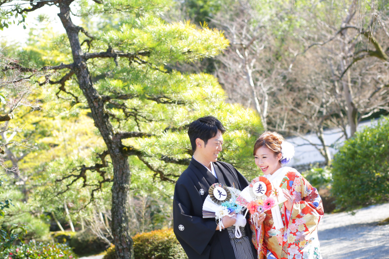 手作り扇子を使って