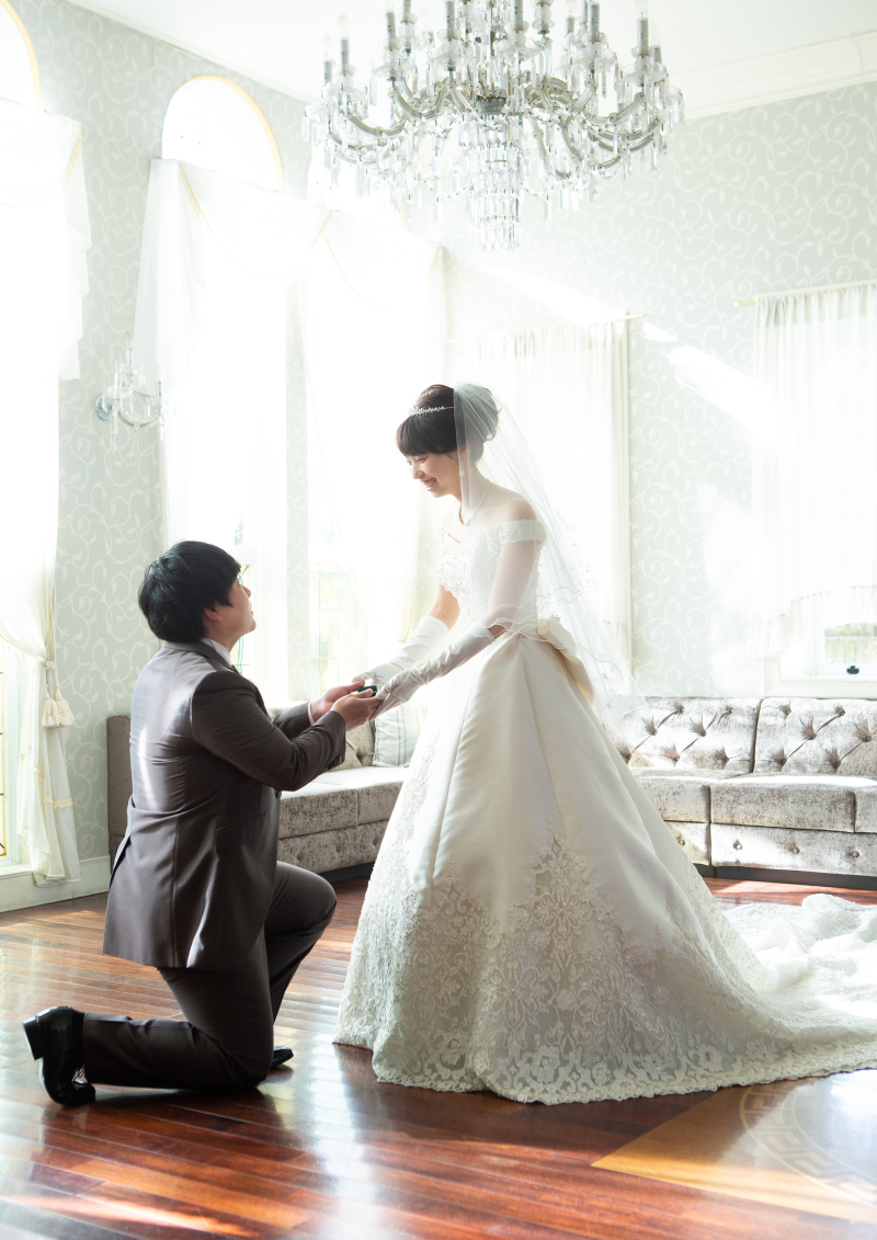 チャペルのロビーで