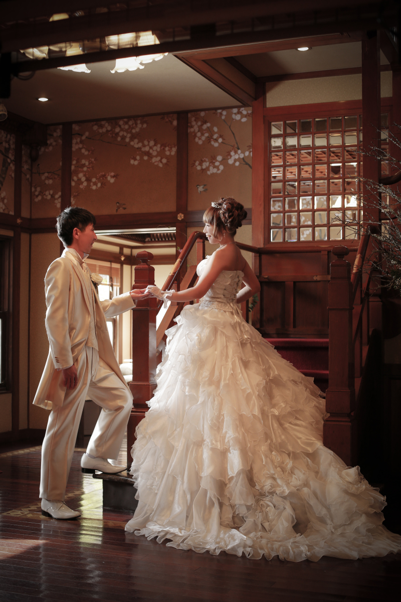 ウェディングドレス・後藤別荘での撮影です
