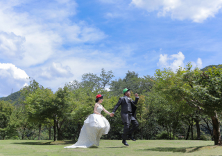 最高のお天気の中での撮影です！