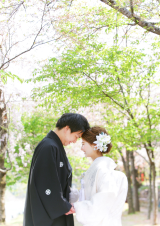 和装1着プラン！春の陽気に包まれた絶好の撮影日和でした。