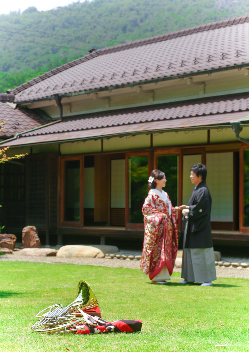 広~い庭を使って