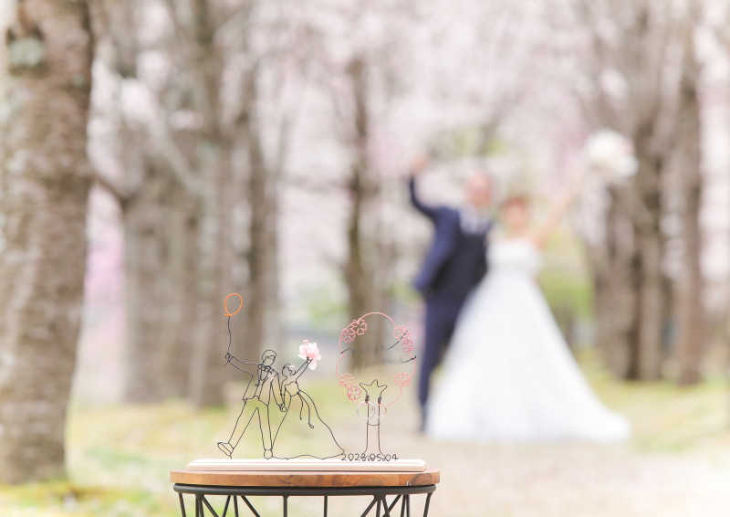 お持ち込みのリングピローと