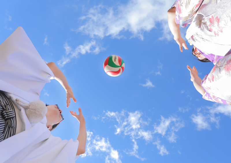 お2人のラリーをいろんな角度で