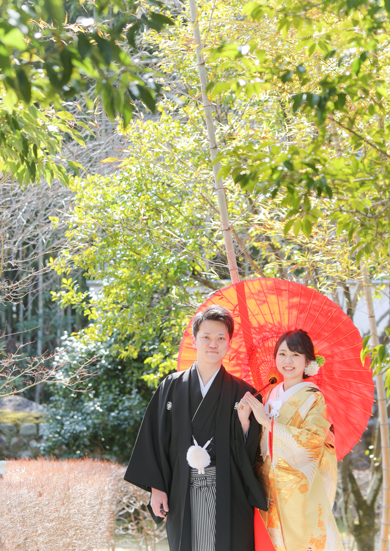 傘を持ったお写真も定番です!