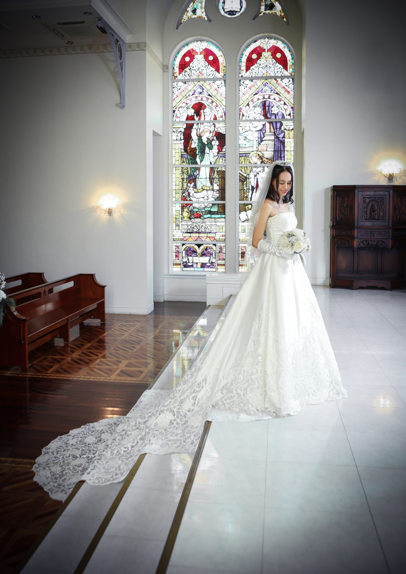 長いトレーンを活かしたソロショット