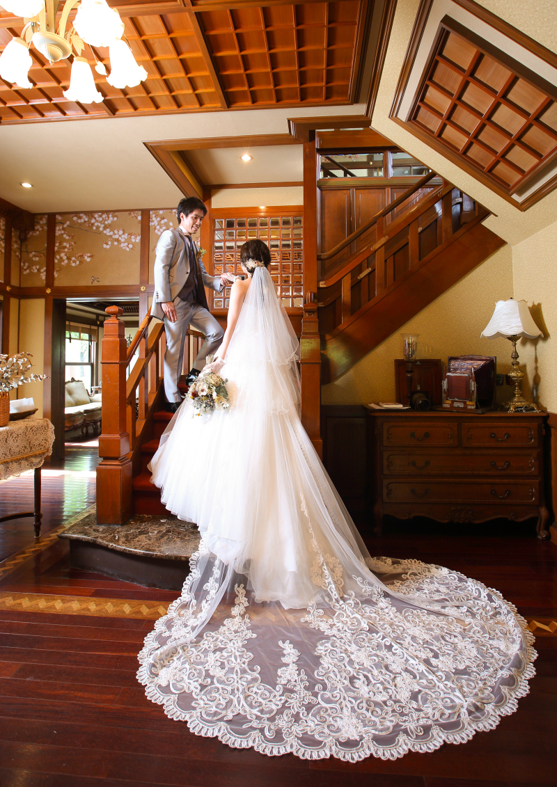 後藤別荘でドレスの撮影を