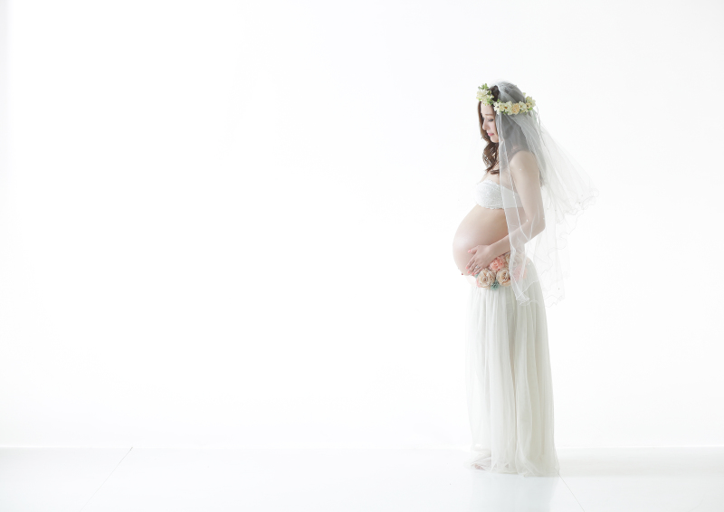 ベールを使って。。。