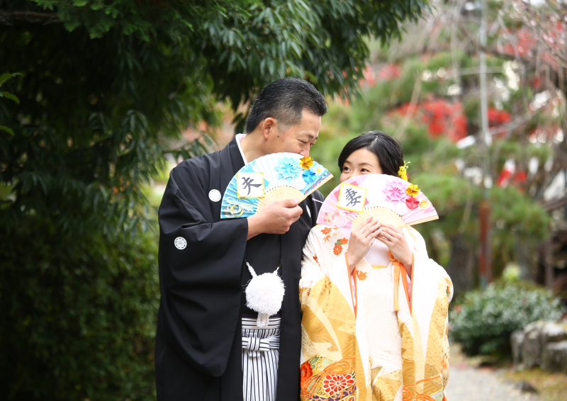 お持ち込みの扇子で