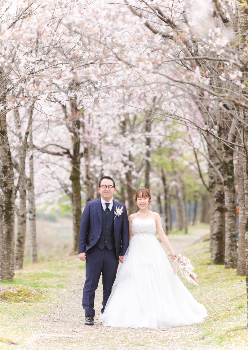 桜並木でもお写真を♪