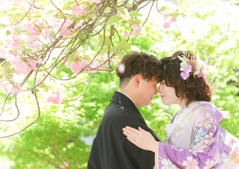 おでこをくっつけたお写真も♪