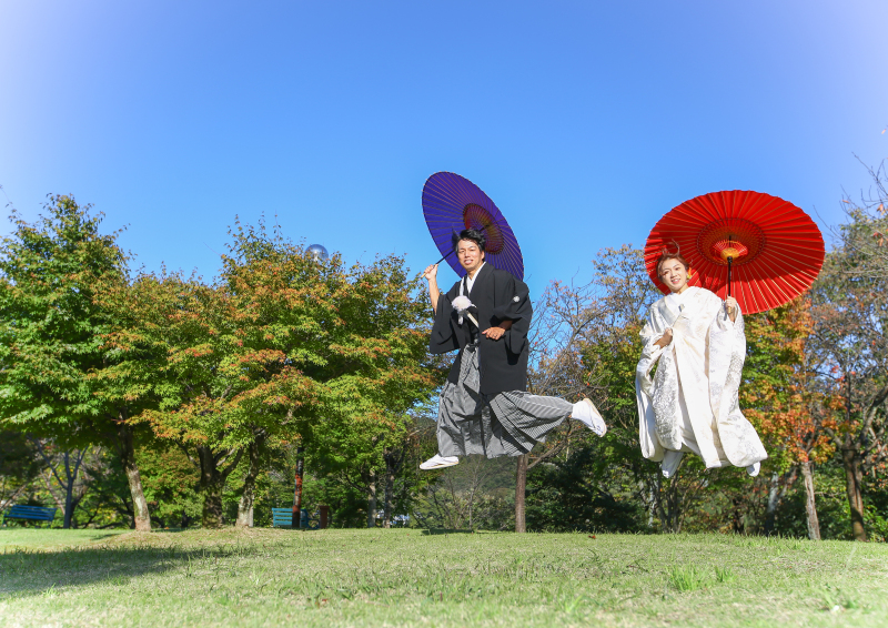 お庭でジャンプ!