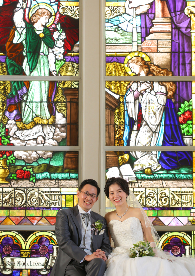 洋装にお着替えをして