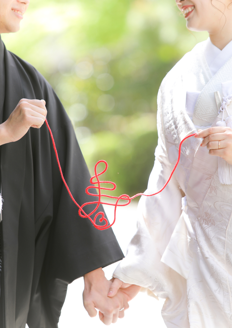 お持ち込みの赤い糸と