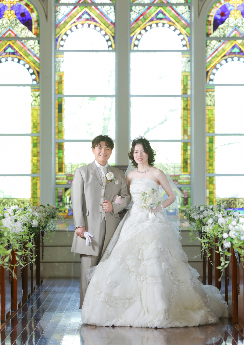 洋装にお着替えをして