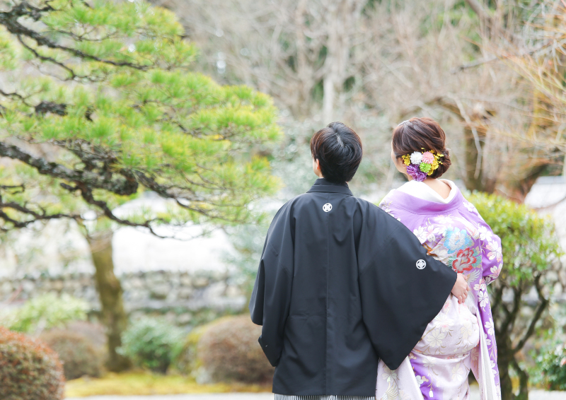 お２人の後ろ姿も