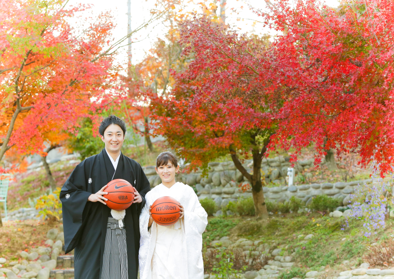 和装1着プラン スタジオ&ロケーションでの撮影です。