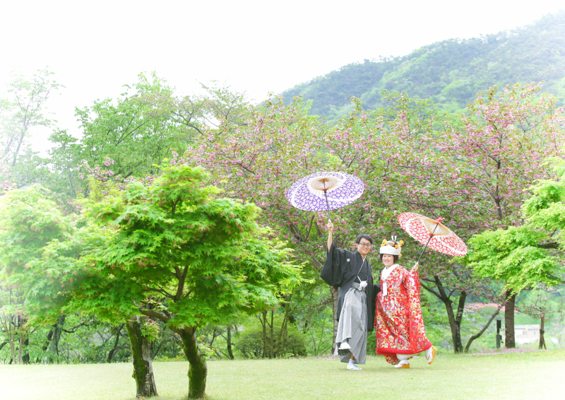 広い敷地なのでこんなに広～く撮影できます！