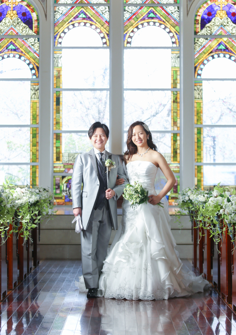 洋装にお着替えをして