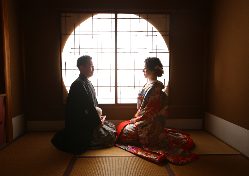 シックにシルエットのお写真を