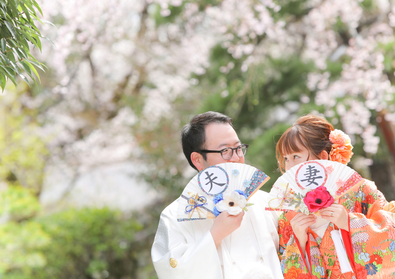 川上別荘のお庭で